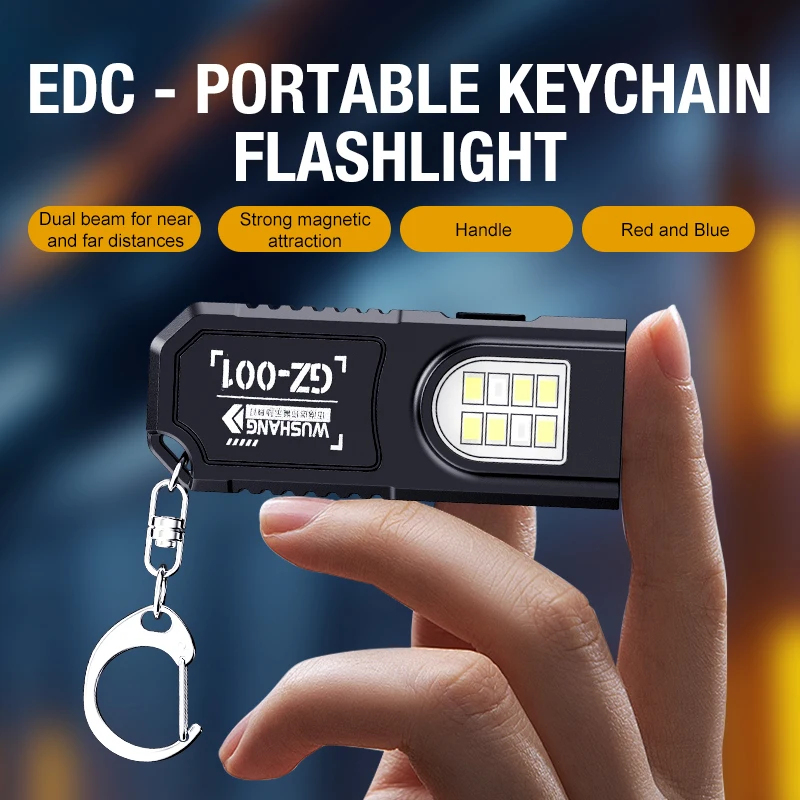 Keychain Flashlight - Portable Waist Hanging Keychain, Mini Flashlight,