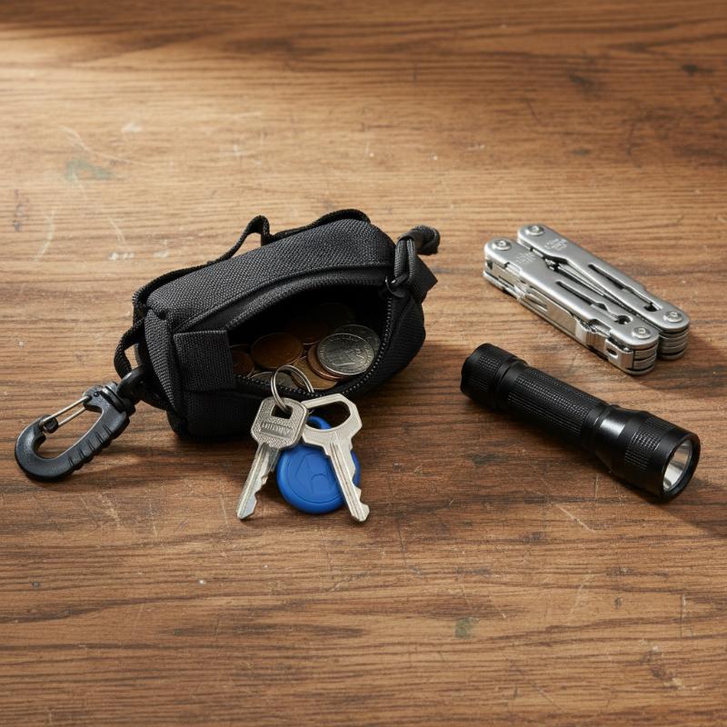 Outdoor EDC Pouch, Zipper Key  - Edc Carry Case ulasan dan harga