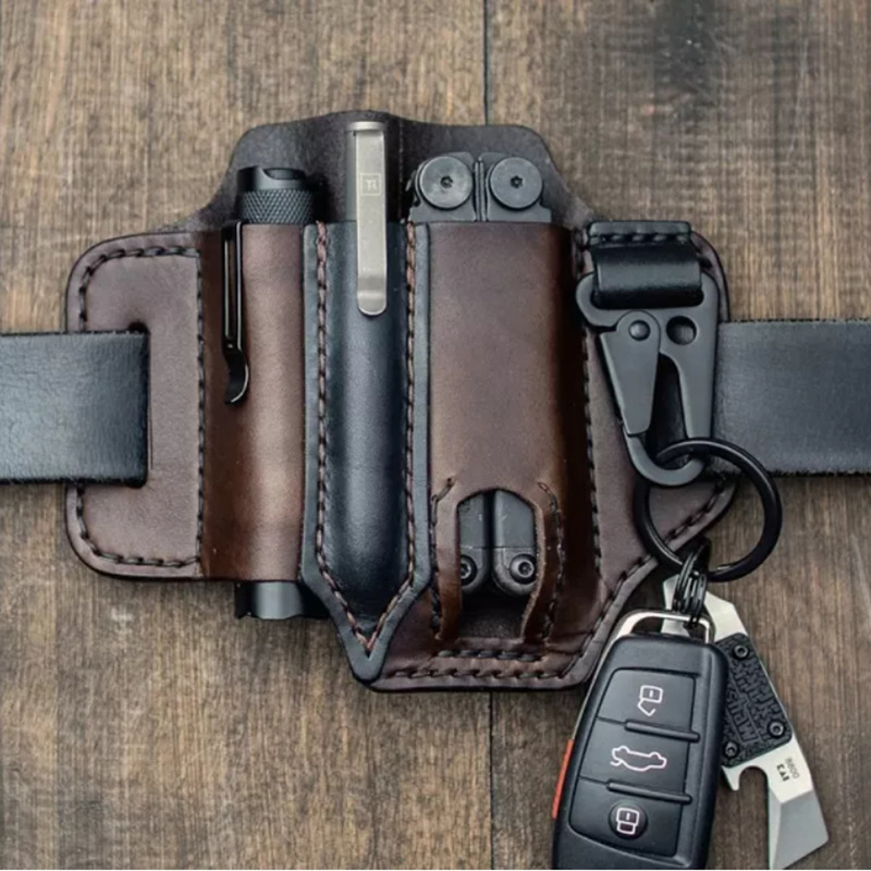 EDC Tactical Leather Pouch Ret - Leather Edc. Carry Pouch ulasan dan harga