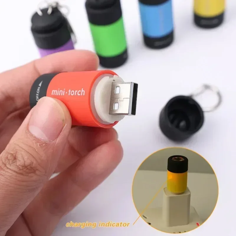 USB Rechargeable LED Multifunc - Keychain Flashlight ulasan dan harga