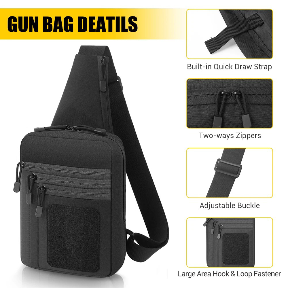 Concealed Carry Chest Gun Bag  - Edc Carry Pistols ulasan dan harga