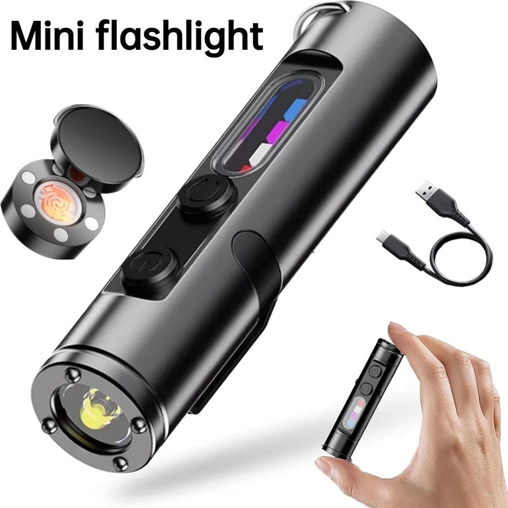 Mini Outdoor Flashlight Type C - Keychain Flashlight ulasan dan harga