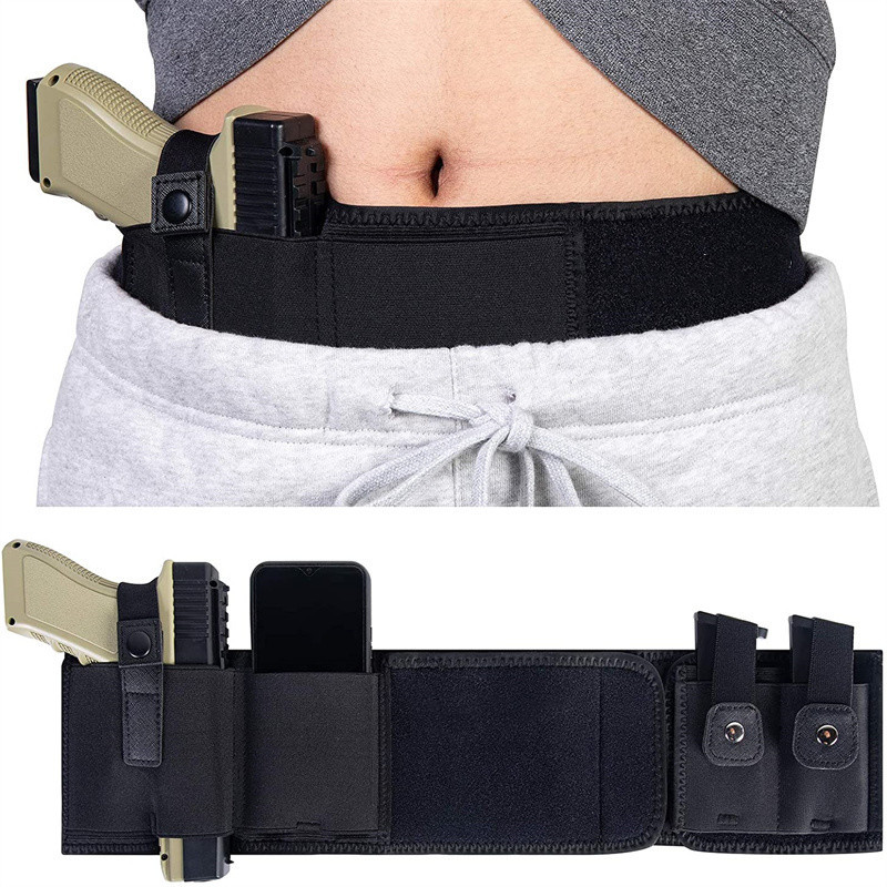Belly Band Gun Holster Conceal - Edc Carry Pistols ulasan dan harga