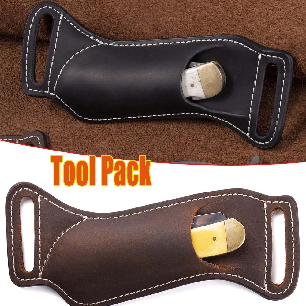 Tactical EDC Folding Knife She - Leather Edc. Carry Pouch ulasan dan harga