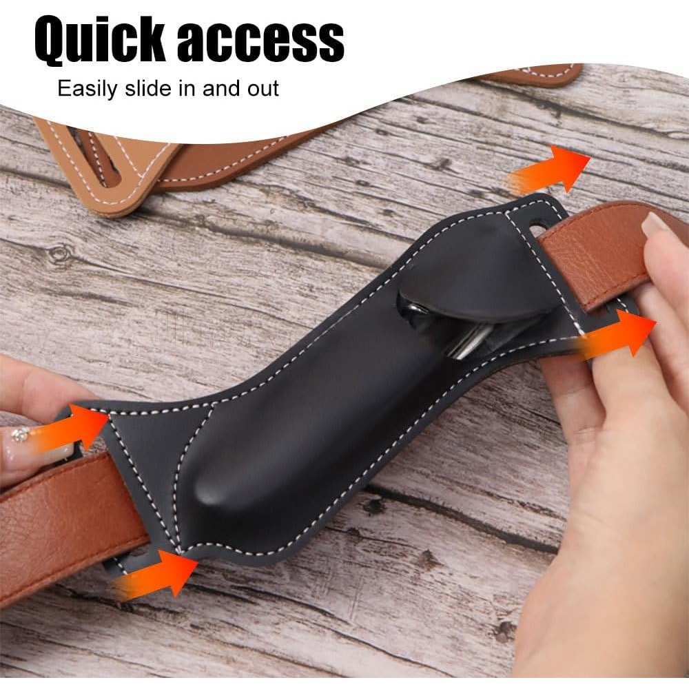 Tactical EDC Folding Knife She - Leather Edc. Carry Pouch ulasan dan harga