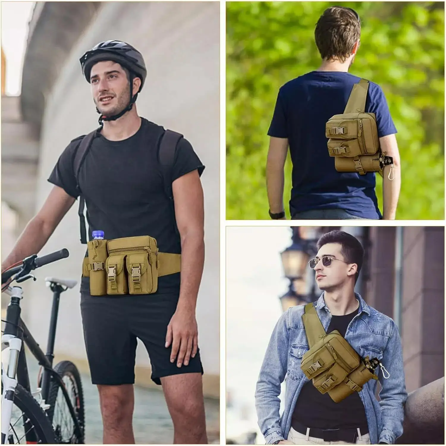 Tactical Fanny Pack for Men Co - Edc Carry Pistols ulasan dan harga