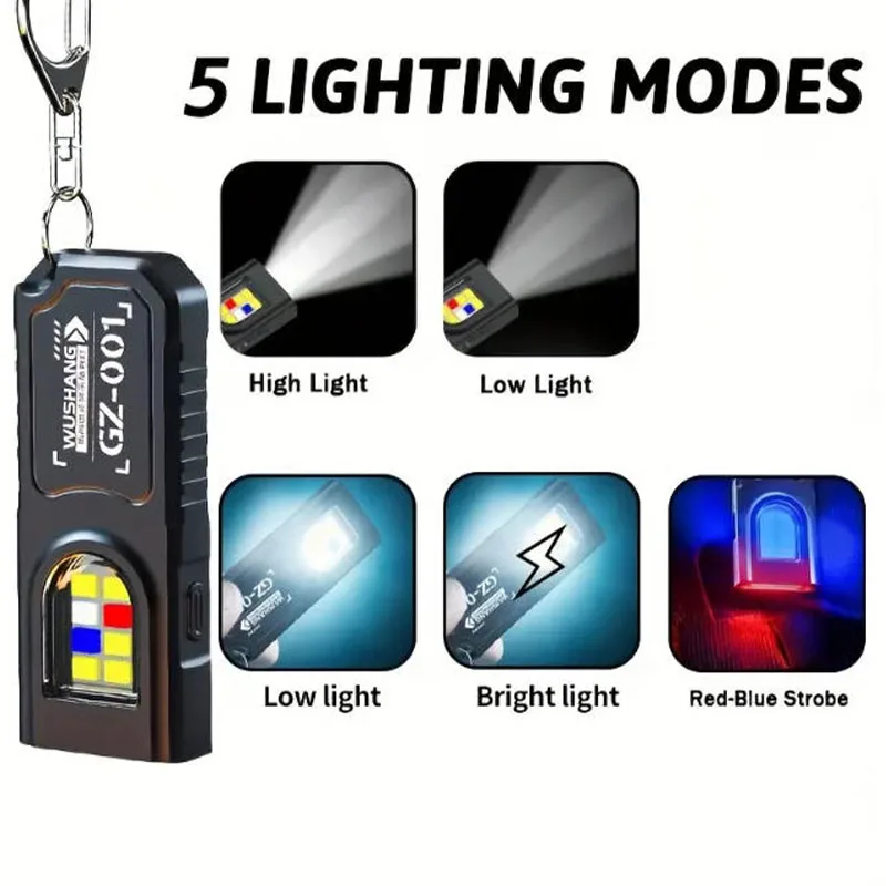 Powerful Mini COB LED Keychain - Keychain Flashlight ulasan dan harga
