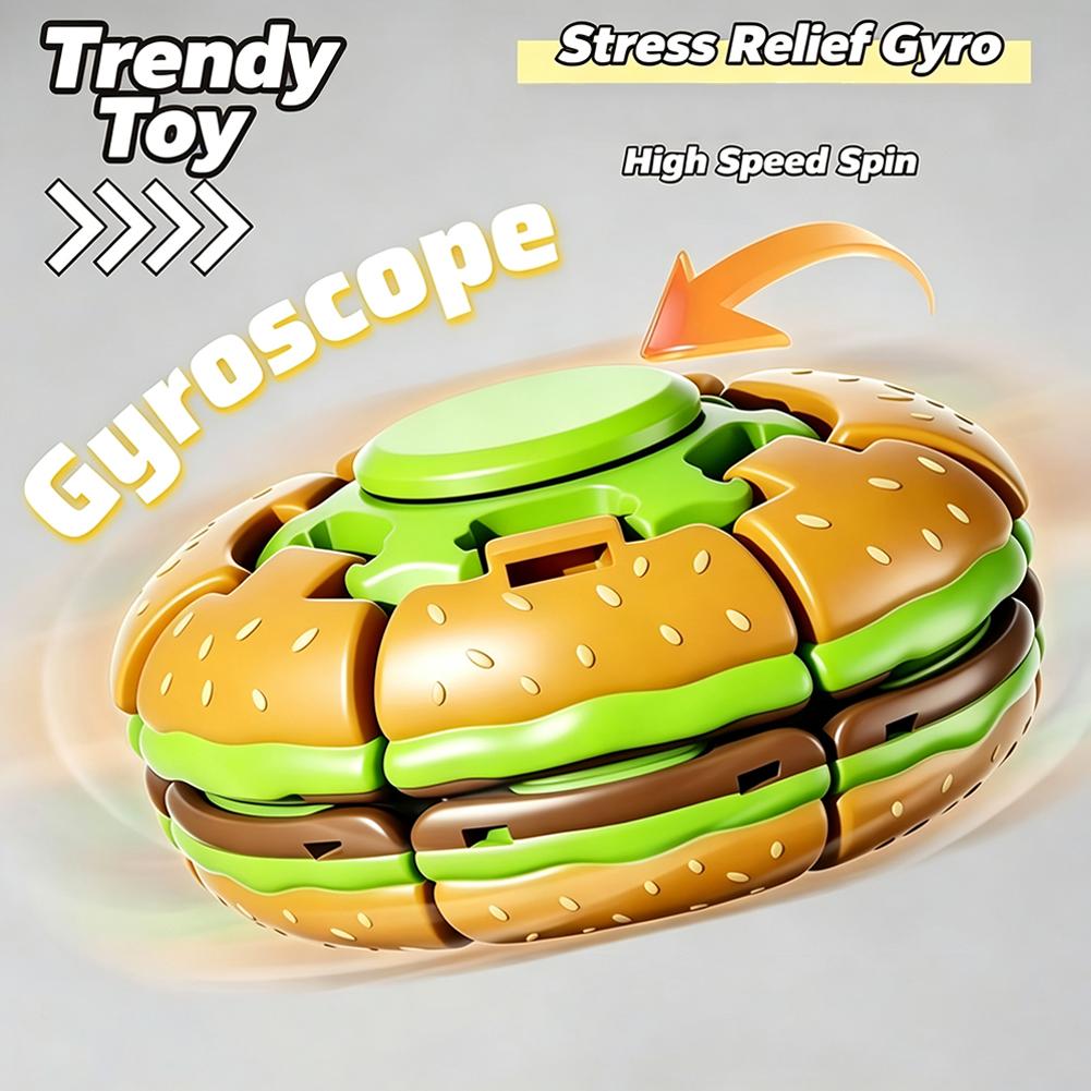 Burger Gyroscope Fidget Toy Fi - Fidget Spinner Bearing ulasan dan harga