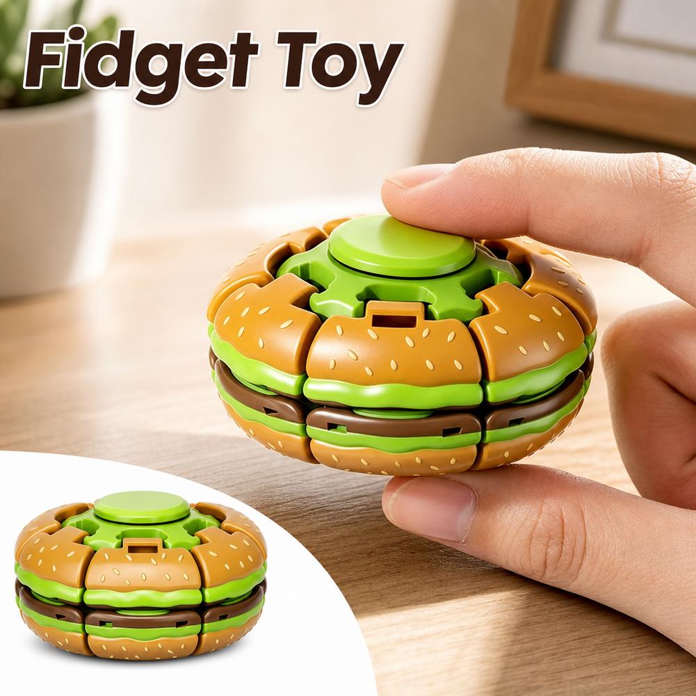 Burger Gyroscope Fidget Toy Fi - Fidget Spinner Bearing ulasan dan harga
