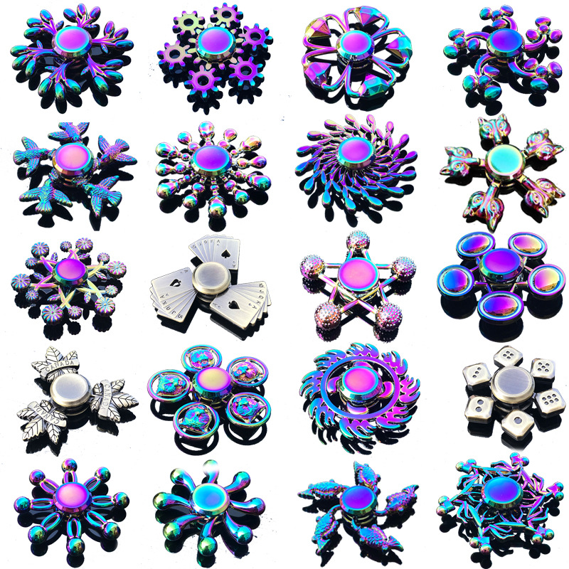 Rainbow Fidget Metal Spinner C - Fidget Spinner Bearing ulasan dan harga