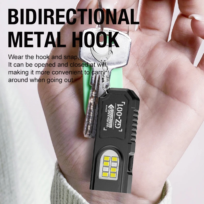 Portable Waist Hanging Keychai - Keychain Flashlight ulasan dan harga