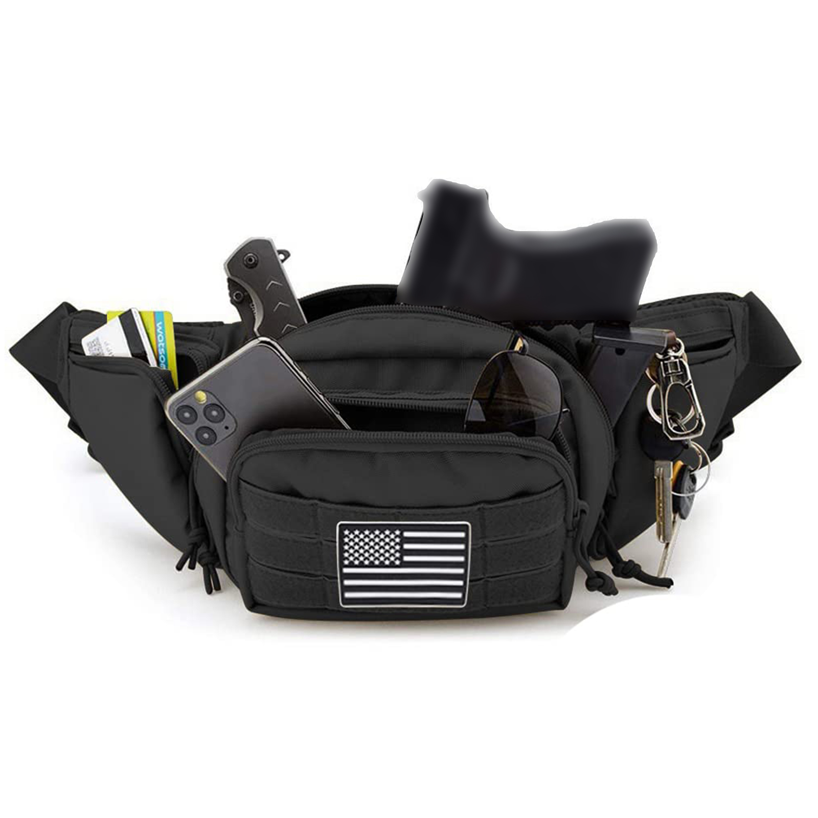 Tactical Fanny Pack Gun Holste - Edc Carry Pistols ulasan dan harga