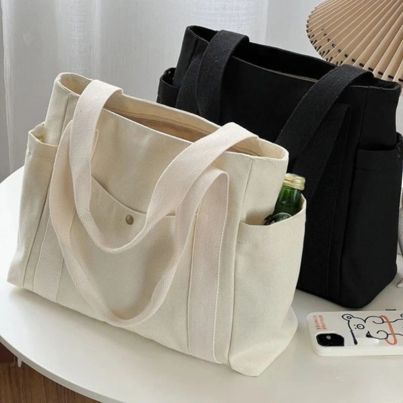 Large Capacity Canvas Tote Bag - Edc Carry Bag ulasan dan harga