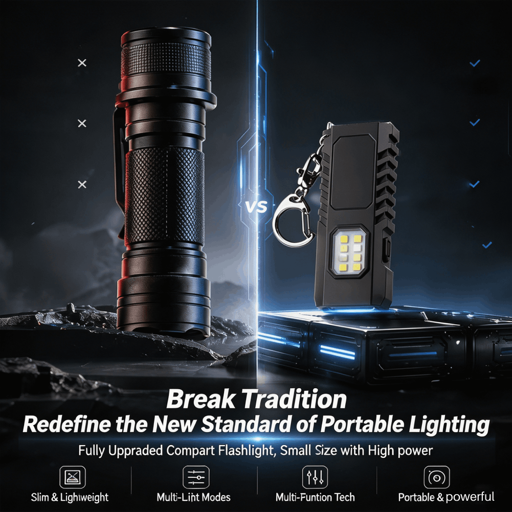 Mini Edc Keychain Flashlight U - Keychain Flashlight ulasan dan harga